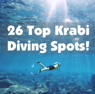 Top 26 Krabi diving spots for SCUBA divers including live-aboards.