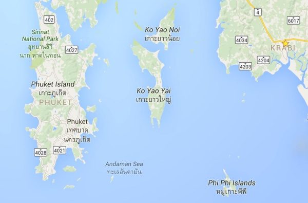 Which one is better, Krabi or Phuket - here's a map.