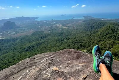 Ngon Nak Mountain Peak view in Krabi, Thailand.