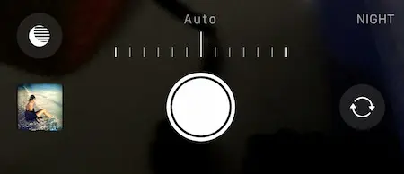 Showing controls for Night Mode on IPhone. © KrabiNature.com