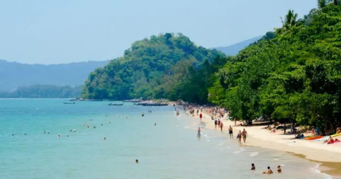 Aerial view of Ao Nang Beach