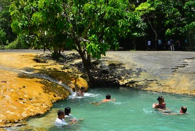 Crystal Pool water attraction in Krabi, Thailand.